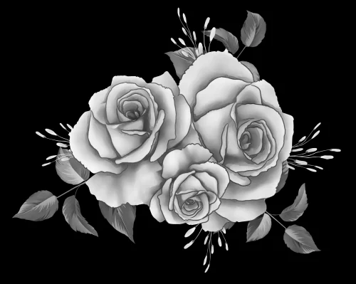 Цветочная композиция 008 (розы) 